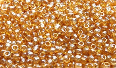 12 Perles de rocaille en verre 2mm 1.89€ les 40g Caramel transparent